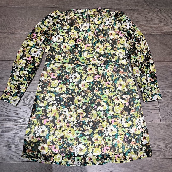 Womens Vero Moda mini skater floral dress sz L - Picture 10 of 12